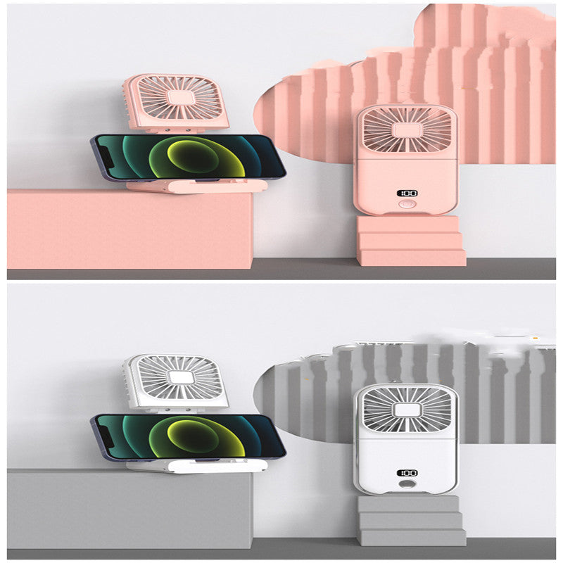 Folding Portable Digital Display Handheld Small Fan.